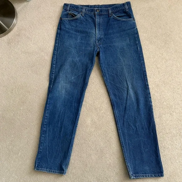 Vintage 1988 Levi’s 505 Orange Tab Straight Leg Jeans 38 X 32 USA